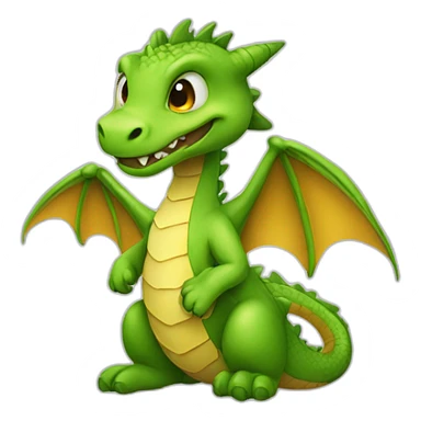 litle dragon in t shert sticker