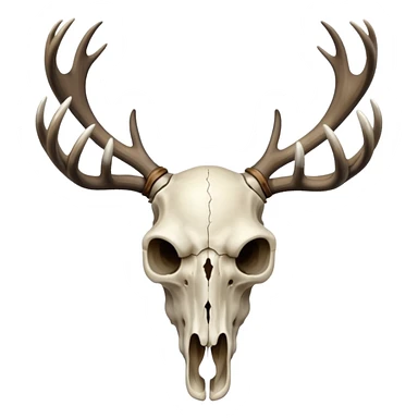 Deer skull sticker