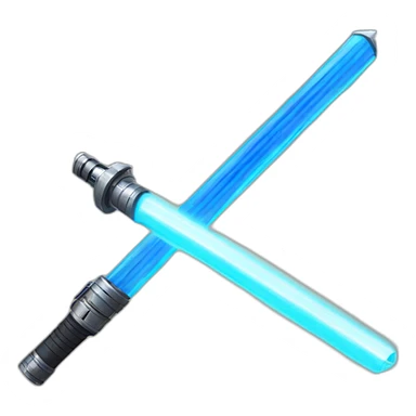 Blue lightsaber sticker