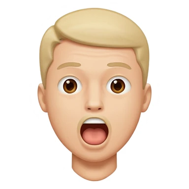 guy breathing with mouth sticker