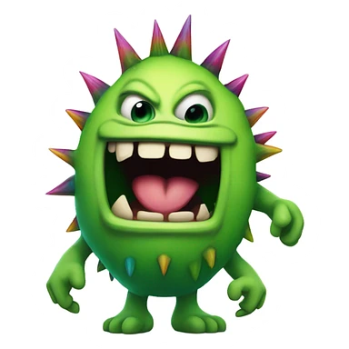 Green monster  sticker