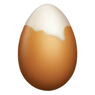 brown egg sticker