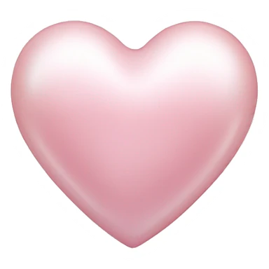 pearl light pink heart sticker
