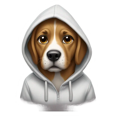 Dod wearing a hoodie sticker