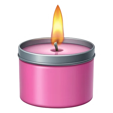 pink candle tin sticker
