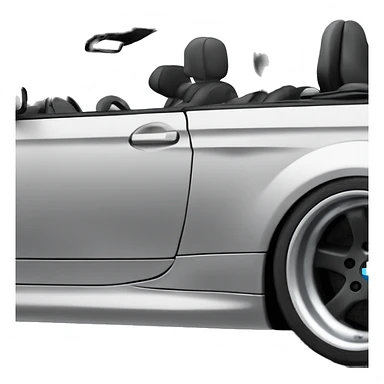 Black 2005 BMW coupe cabrio m3 sticker