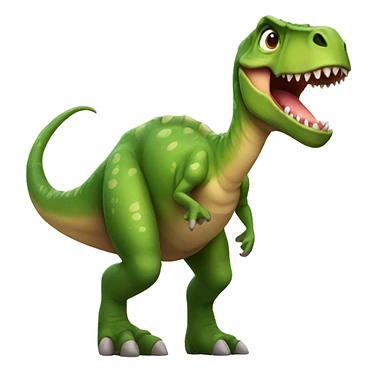 dinosaur in a bow sticker