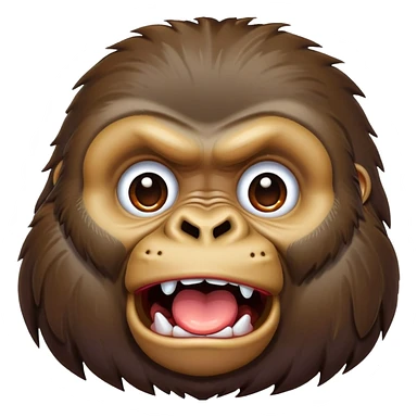 Gorilla drooling sticker