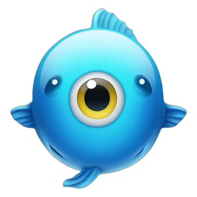 ocean with eyes sticker