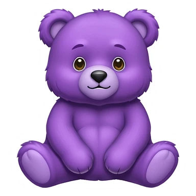 purple bear sticker