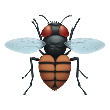 fly in spierweb sticker