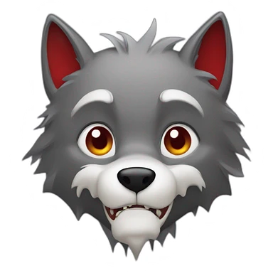 Vampire loup garçon sticker