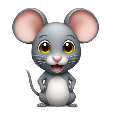 mouse with ok sign sticker