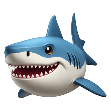 Baseball shark sticker