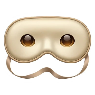 silk beige sleep mask sticker