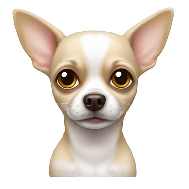 chihuahua white  sticker