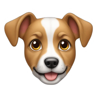 Chien sur un chat sticker