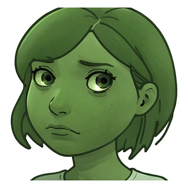 Sad girl in montauk sticker