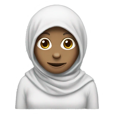 an animal monkey in a hijab. sticker