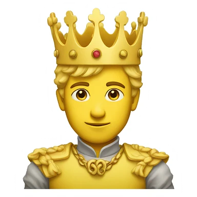 standing yellow prince sticker