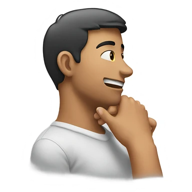 person touching neck  sticker