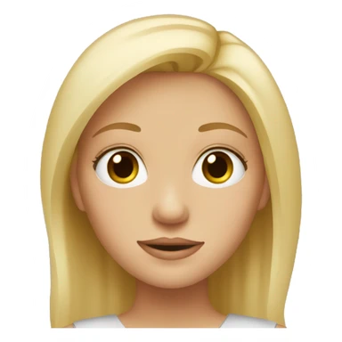 blonde hair hazel eyed girl sticker