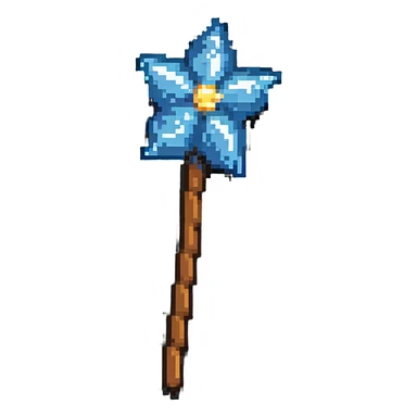 magic wand made of frosting, whimsical sticker