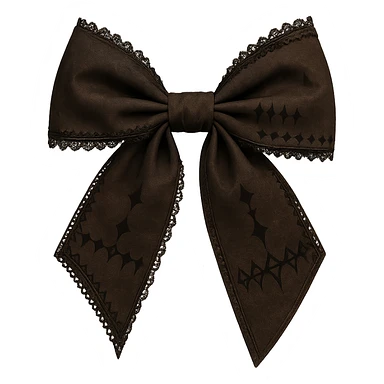 brown goth bow remove background, explore sticker