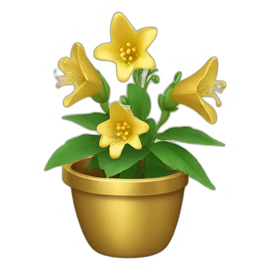 golden bellflower sticker