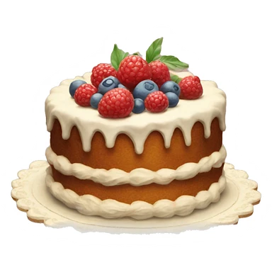 Vintage cake sticker