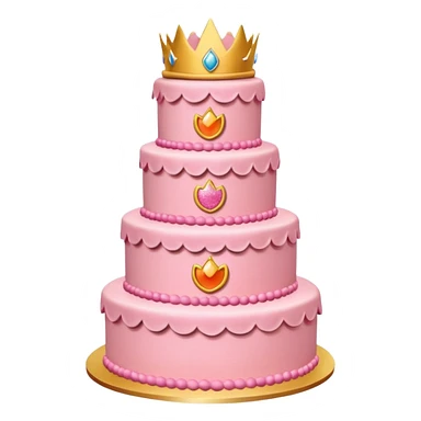 Princess peach cake sticker