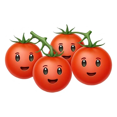 emojis but a cherry tomato sticker