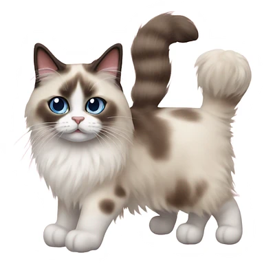 Two Ragdoll cats sticker