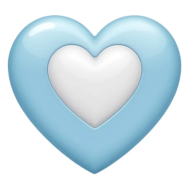 Coração branco sticker