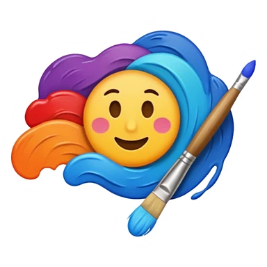 a Painting mid-way in making  sticker