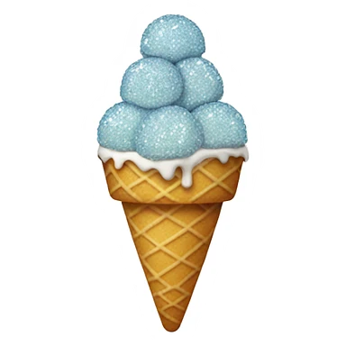 Icecream with crystals sticker