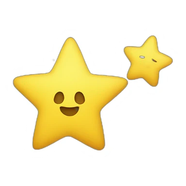 yellow stars in sky sticker