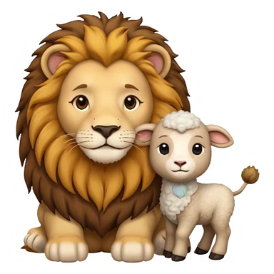 Lion and Lamb sticker