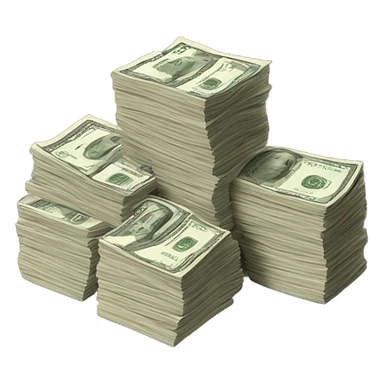 Stack of $100 bills sticker