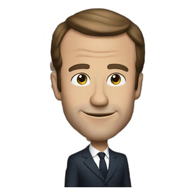 Macron qui salue sticker