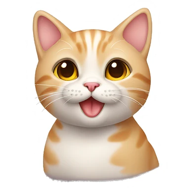 Cute cat blowing kiss sticker