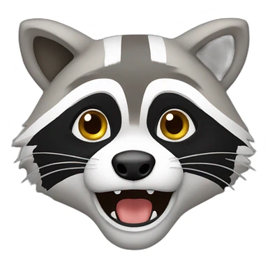 Raccoon crazy sticker