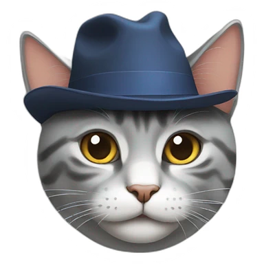 Cat Weward hat sticker