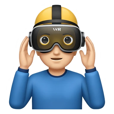 VR wearing man sticker