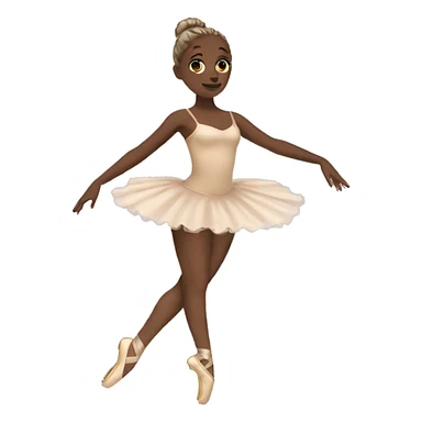 Beige aesthetic Ballerina  sticker