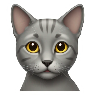 Grey Russian cat sticker