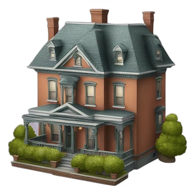 victorian house sticker