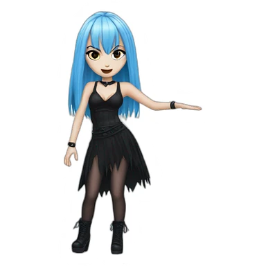Hot goth girl posing ice spice pose sticker