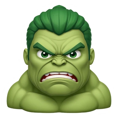 Green angry giant sticker