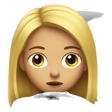 Sad girl driving car sticker